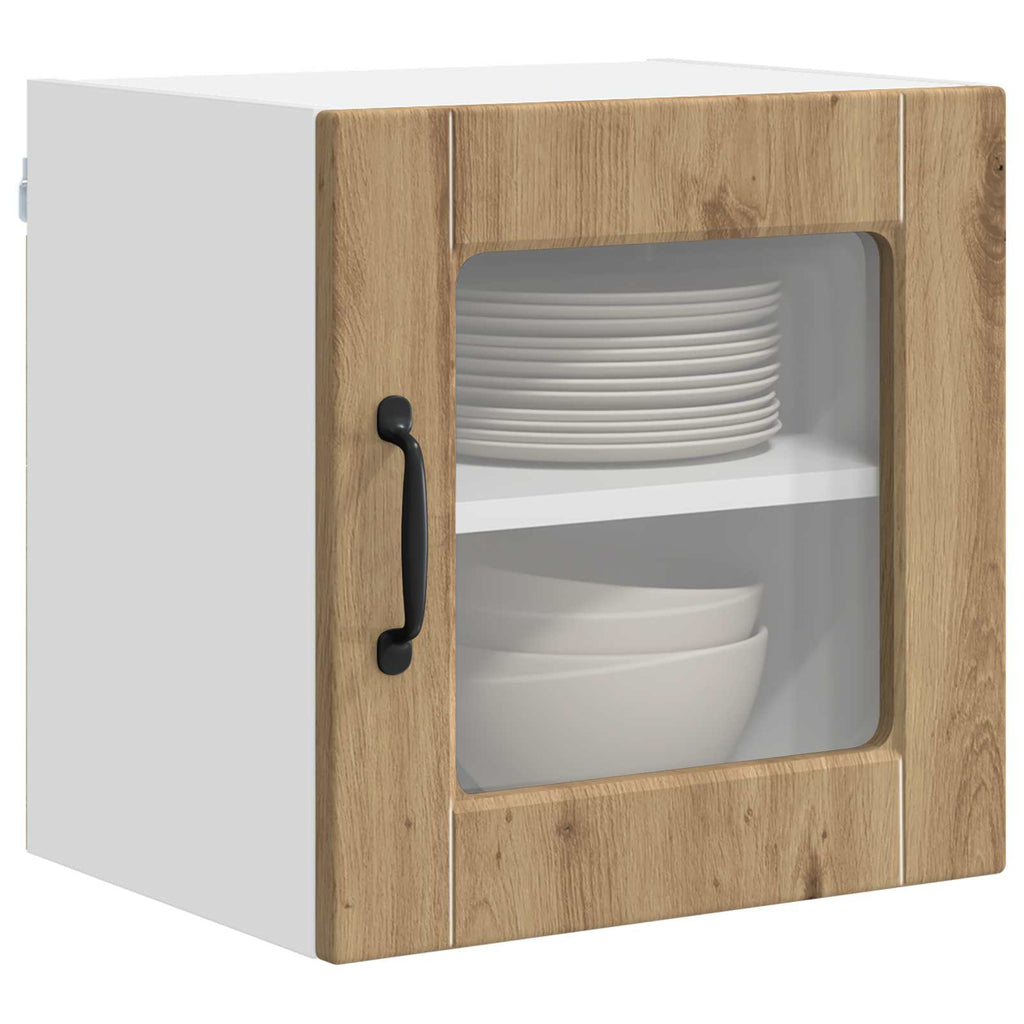 Wandglas-Schrank PORTO Artisan-Eiche 40 x 31 x 40 cm