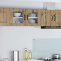 Wandglas-Schrank PORTO 2 pcs Artisan-Eiche 40 x 31 x 40 cm