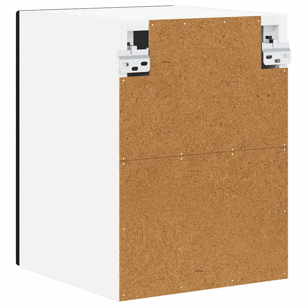 Wandschrank PORTO 2 pcs Schwarz 30 x 31 x 40 cm Holzwerkstoff