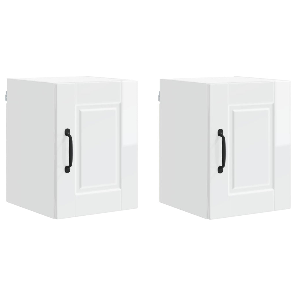 Wandschrank PORTO 2 pcs Hochglanz Weiß 30 x 31 x 40 cm
