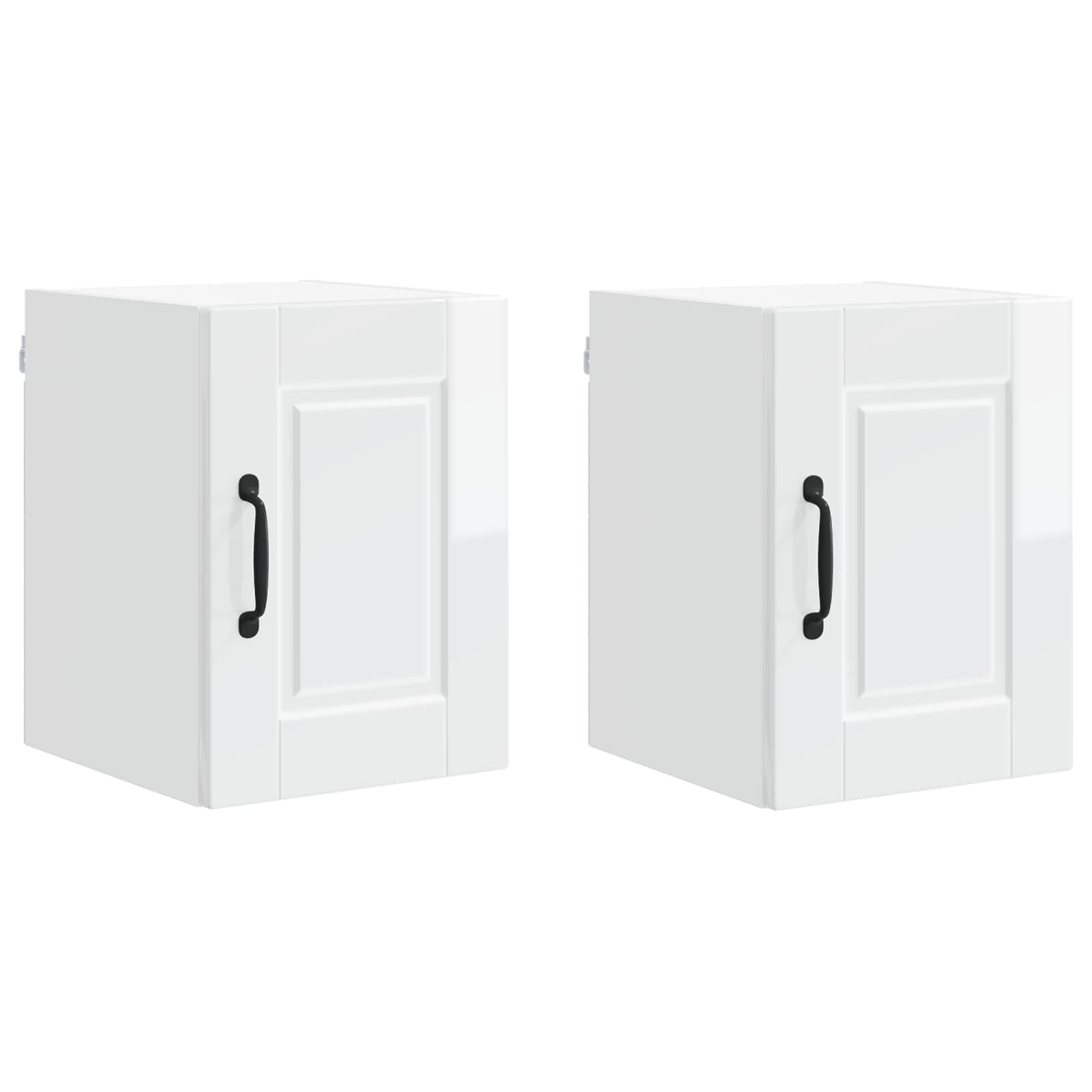 Wandschrank PORTO 2 pcs Hochglanz Weiß 30 x 31 x 40 cm
