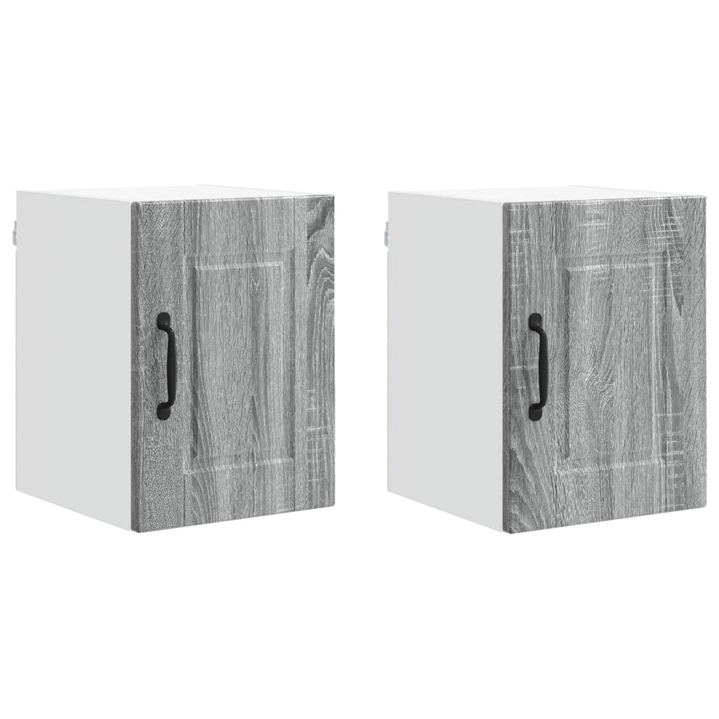 Wandschrank PORTO 2 pcs Graues Sonoma 30 x 31 x 40 cm