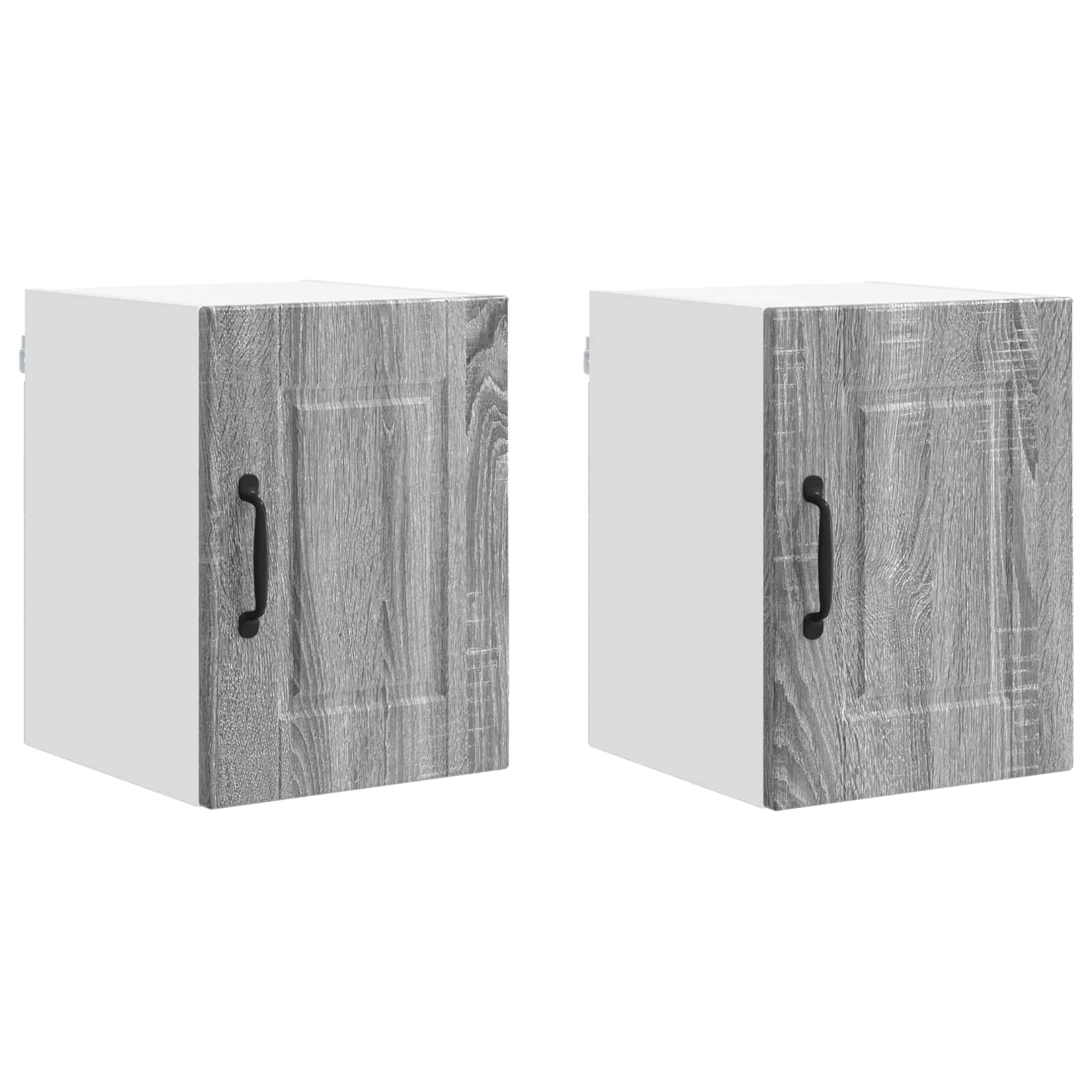 Wandschrank PORTO 2 pcs Graues Sonoma 30 x 31 x 40 cm