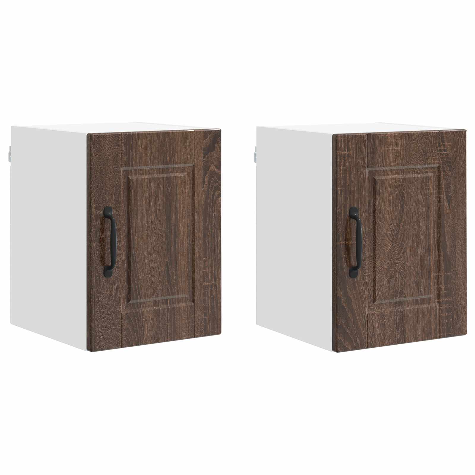 Wandschrank PORTO 2 pcs Braun Eichen-Optik 30 x 31 x 40 cm