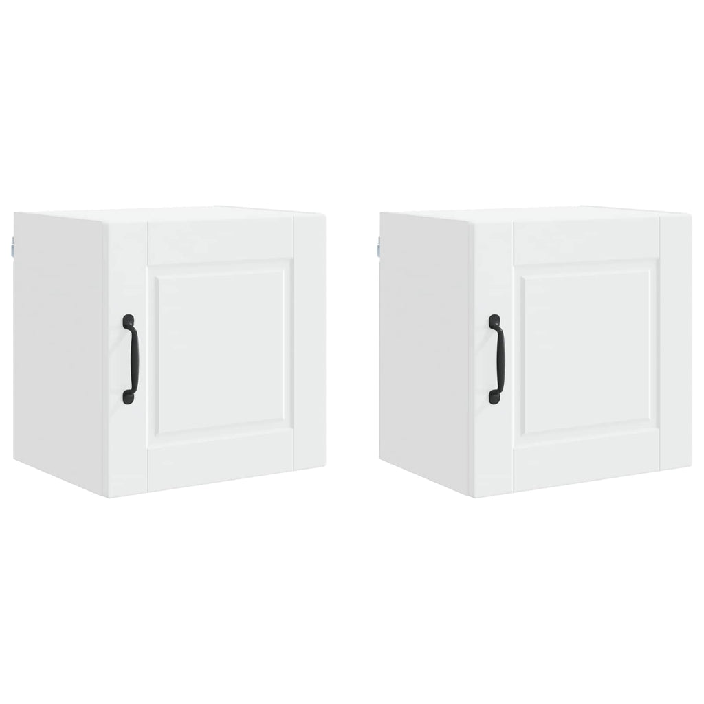 Wandschrank PORTO 2 pcs Weiß 40 x 31 x 40 cm Holzwerkstoff