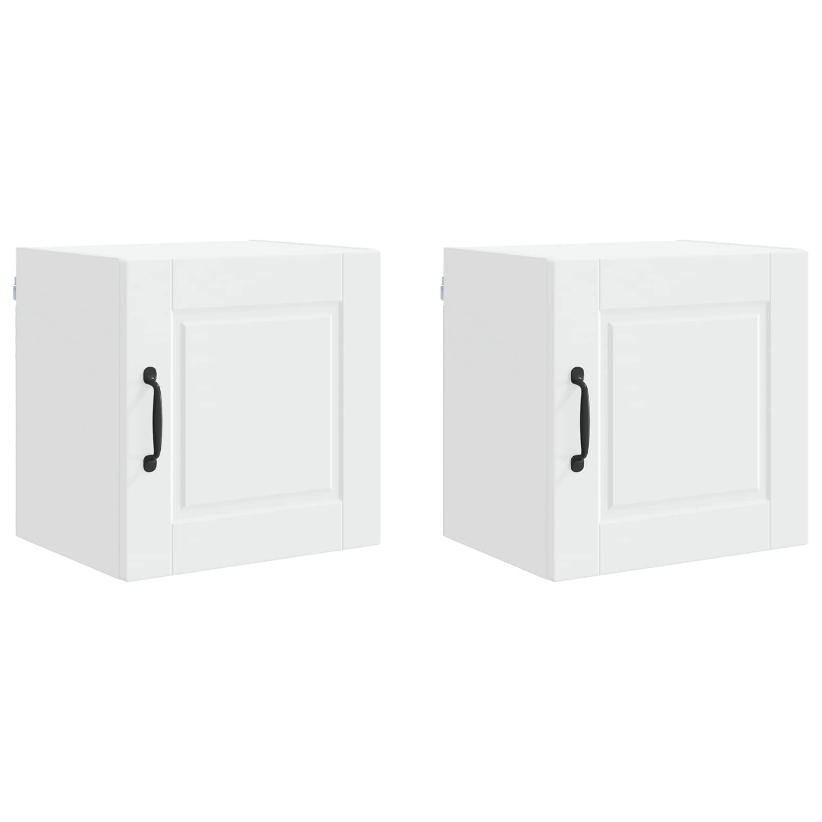 Wandschrank PORTO 2 pcs Weiß 40 x 31 x 40 cm Holzwerkstoff