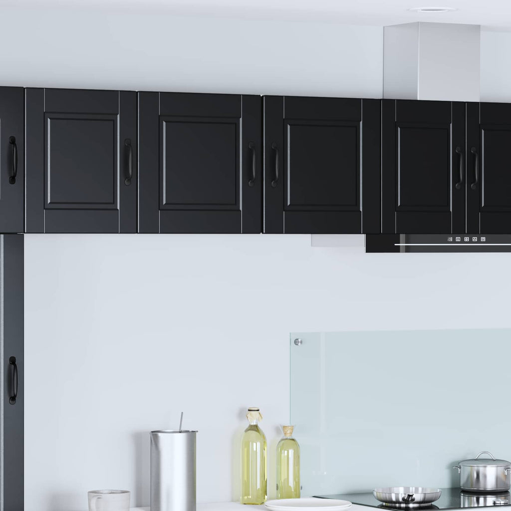 Wandschrank PORTO 2 pcs Schwarz 40 x 31 x 40 cm Holzwerkstoff