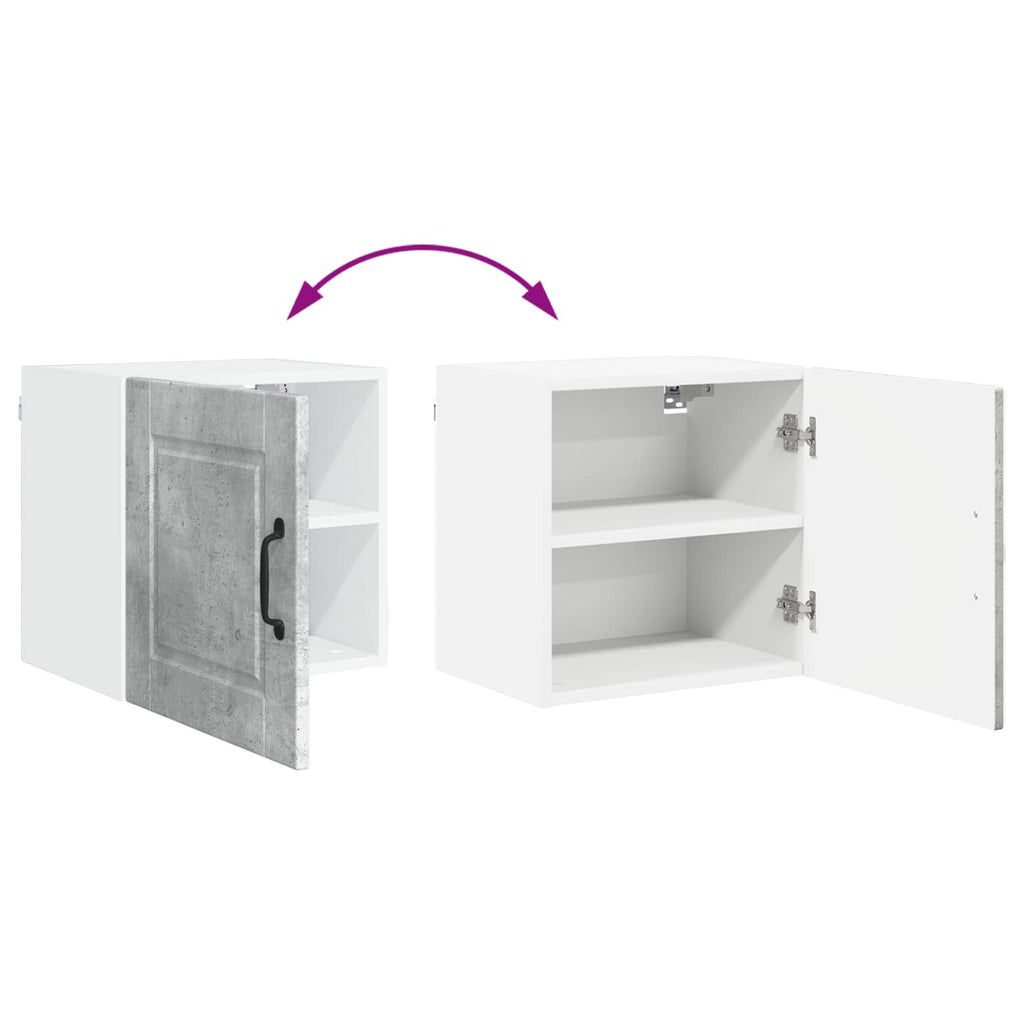 Wandschrank PORTO Beton Grau 40 x 31 x 40 cm Holzwerkstoff