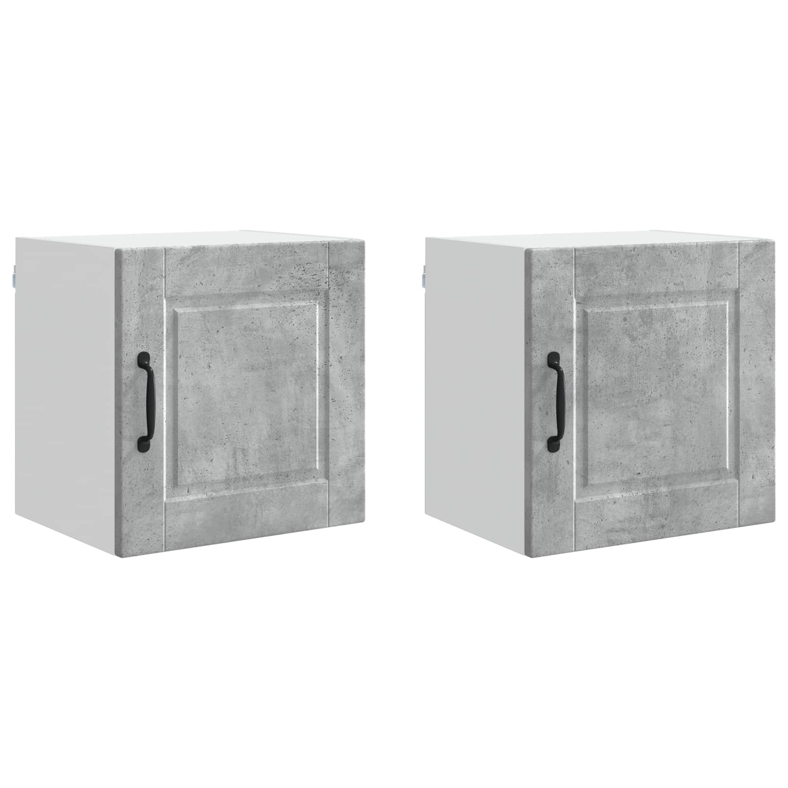 Wandschrank PORTO 2 pcs Beton Grau 40 x 31 x 40 cm