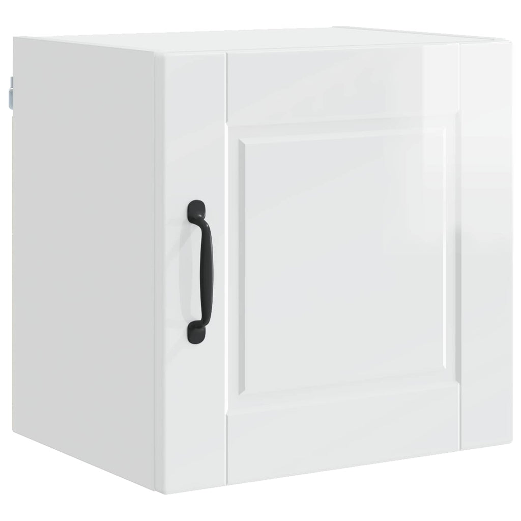 Wandschrank PORTO Hochglanz Weiß 40 x 31 x 40 cm Holzwerkstoff