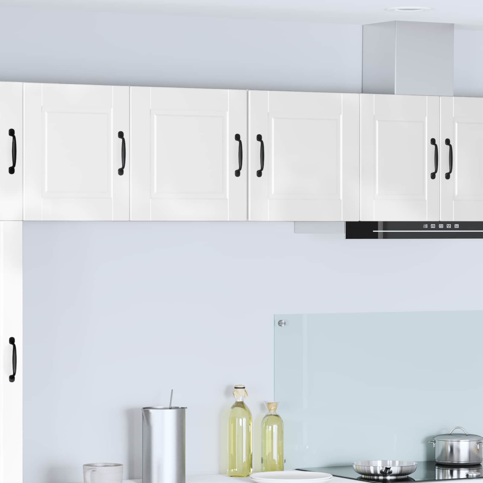 Wandschrank PORTO 2 pcs Hochglanz Weiß 40 x 31 x 40 cm