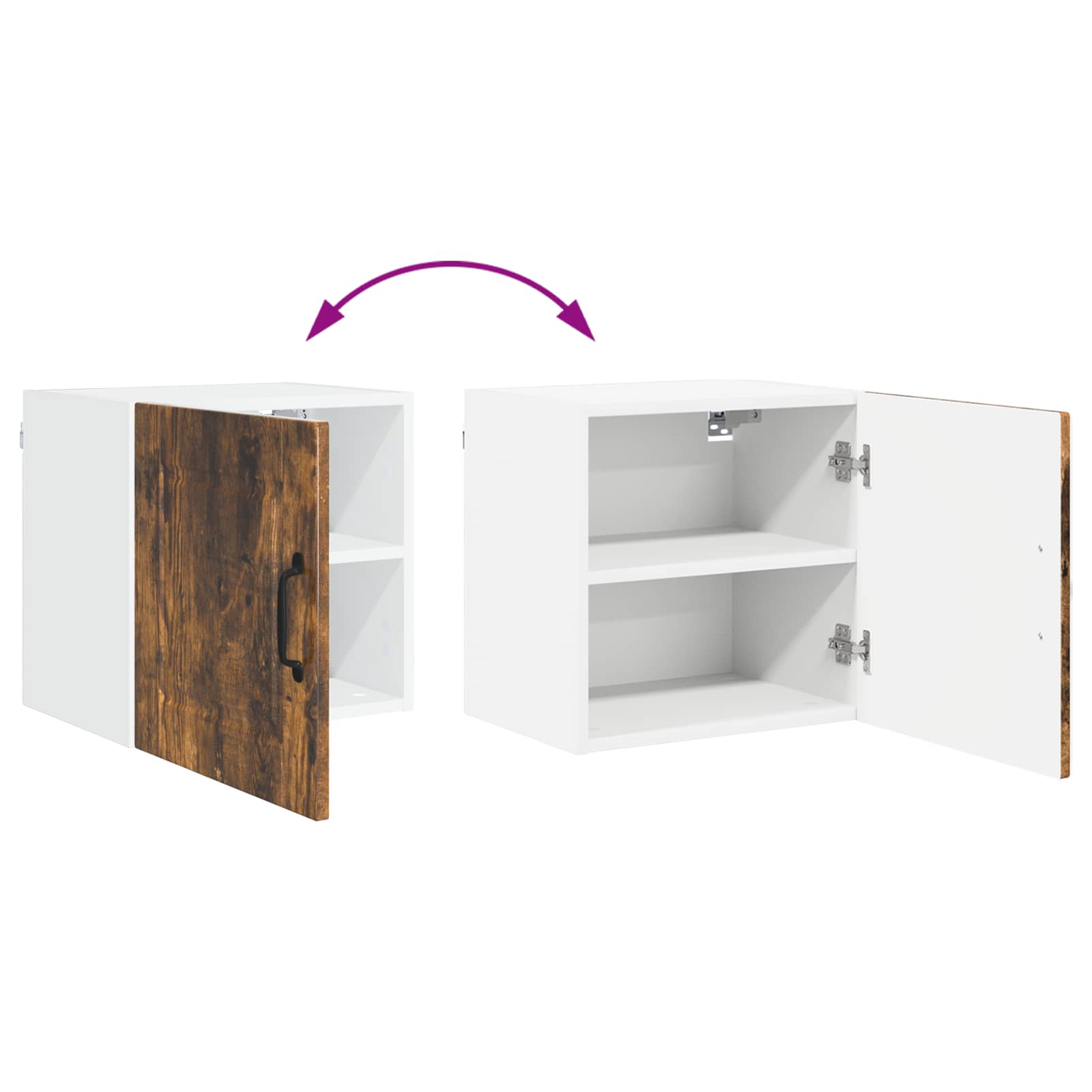 Wandschrank PORTO Geräucherte Eiche 40 x 31 x 40 cm