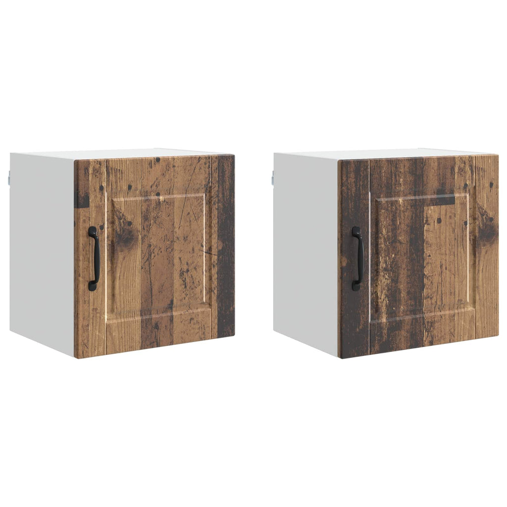Wandschrank PORTO 2 pcs Altholz 40 x 31 x 40 cm Holzwerkstoff