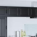Wandschrank PORTO 2 pcs Schwarz 50 x 31 x 40 cm Holzwerkstoff