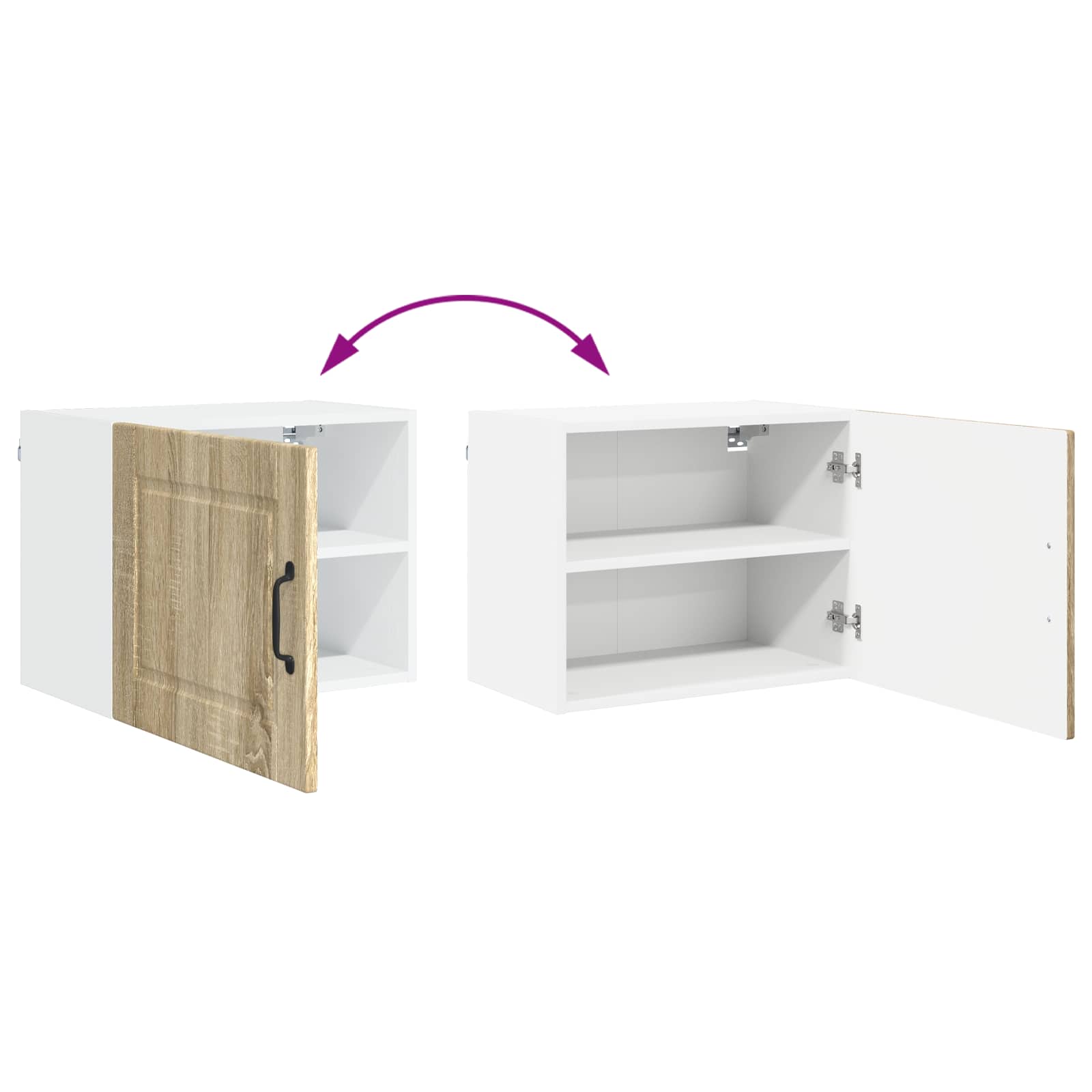 Wandschrank PORTO Sonoma-Eiche 50 x 31 x 40 cm Holzwerkstoff