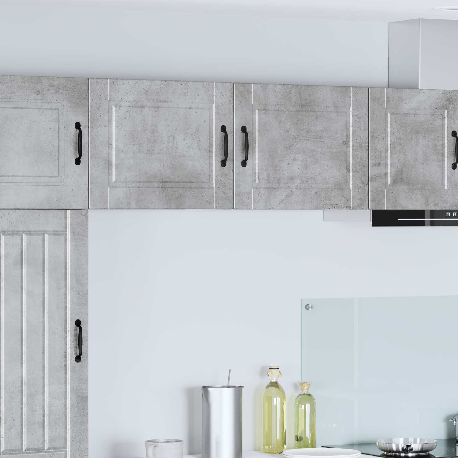 Wandschrank PORTO Beton Grau 50 x 31 x 40 cm Holzwerkstoff