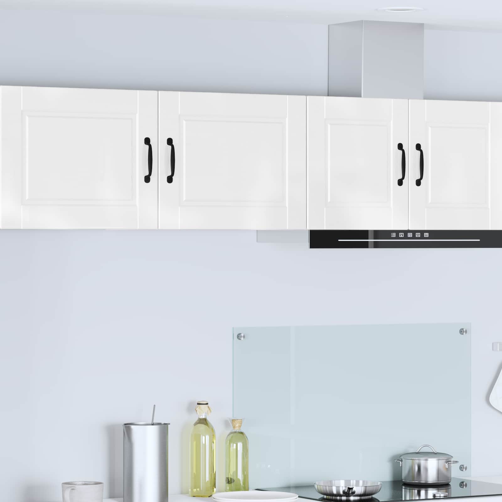 Wandschrank PORTO 2 pcs Hochglanz Weiß 50 x 31 x 40 cm