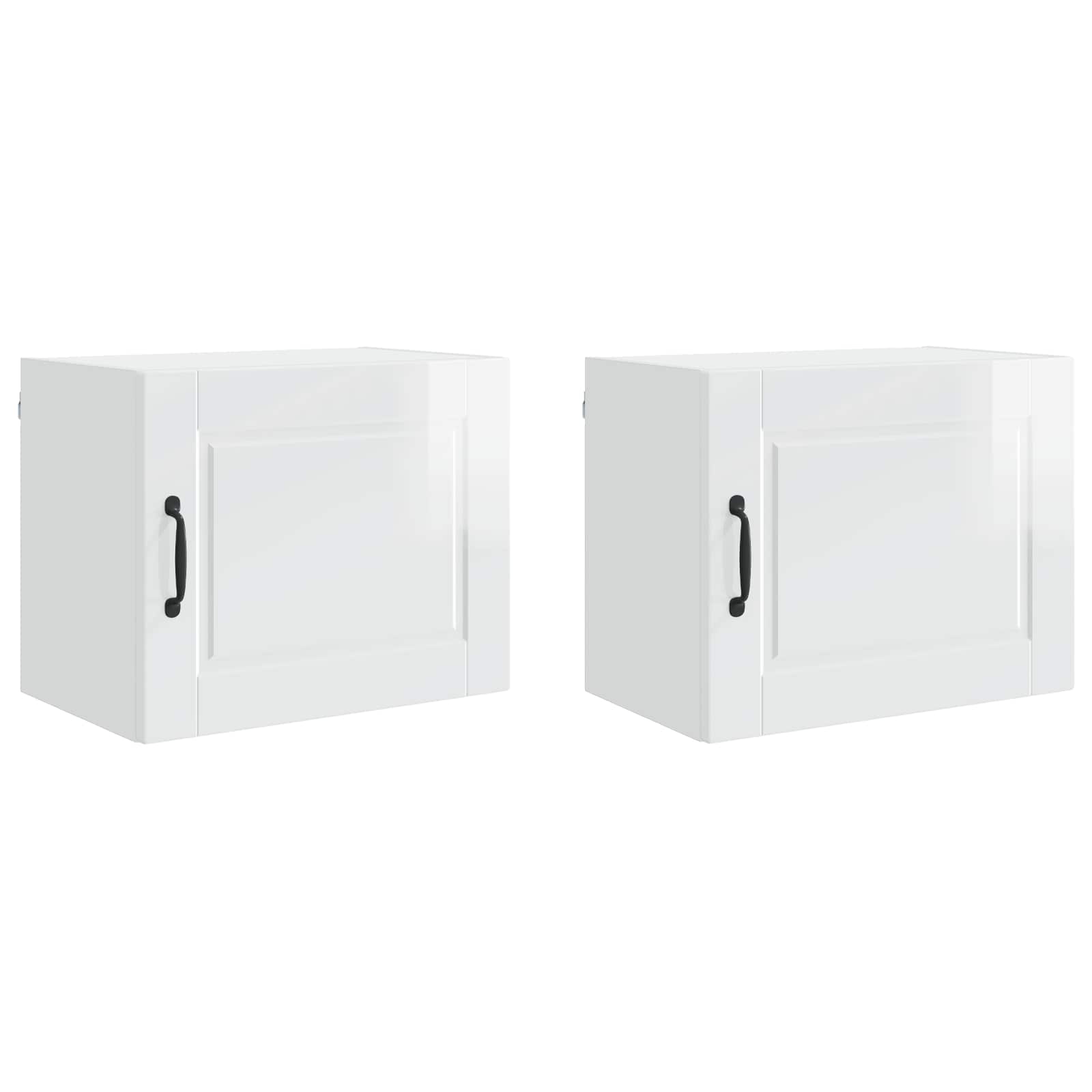 Wandschrank PORTO 2 pcs Hochglanz Weiß 50 x 31 x 40 cm