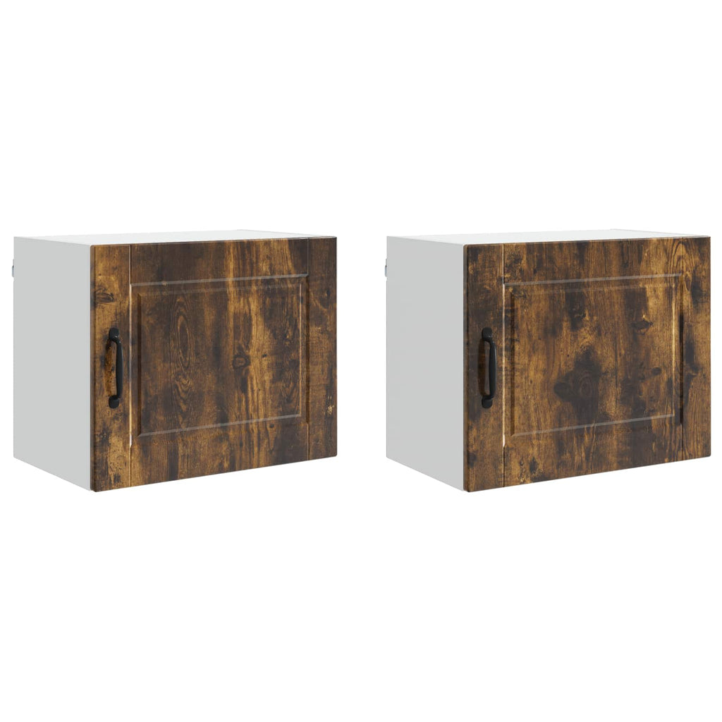 Wandschrank PORTO 2 pcs Geräucherte Eiche 50 x 31 x 40 cm