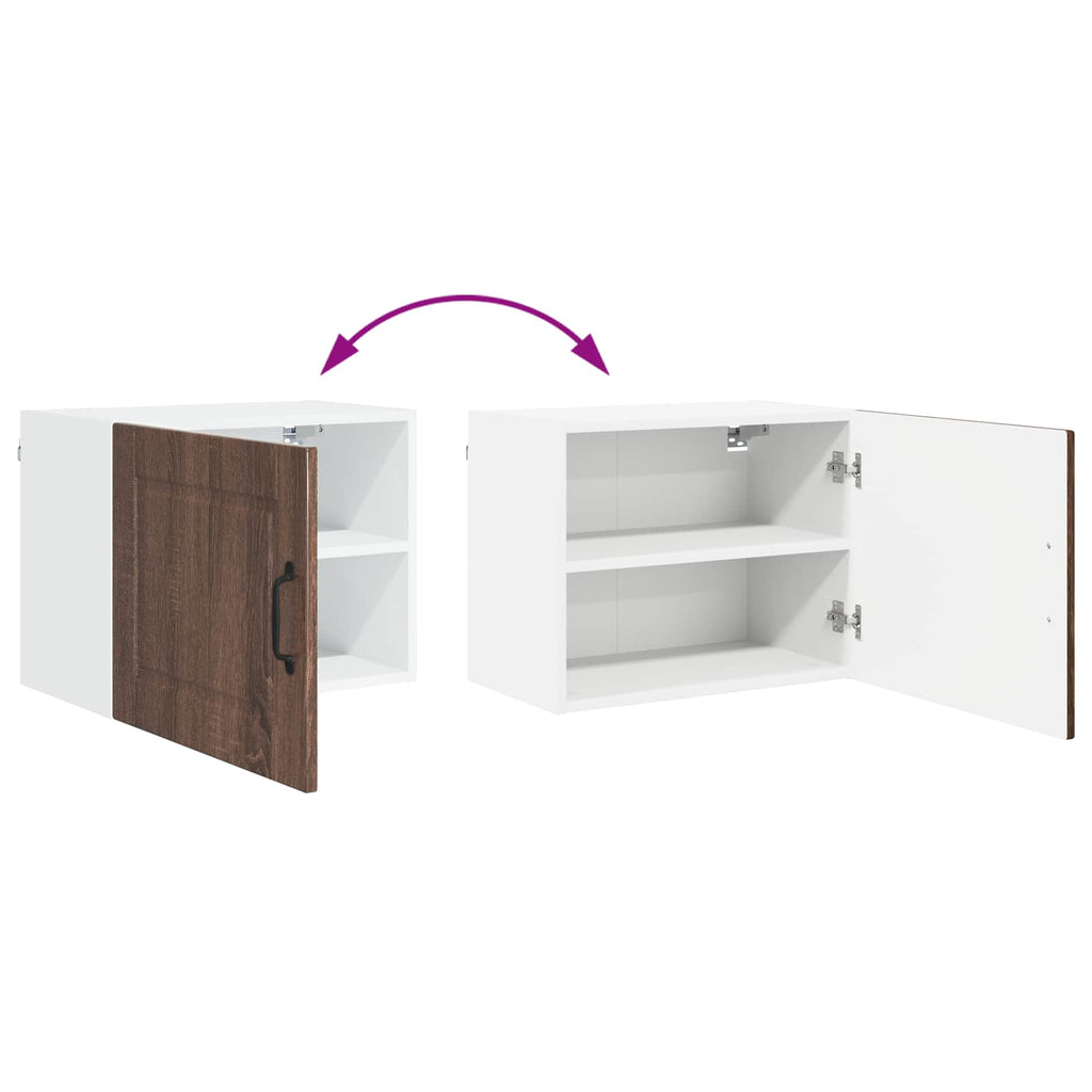 Wandschrank PORTO Braun Eichen-Optik 50 x 31 x 40 cm
