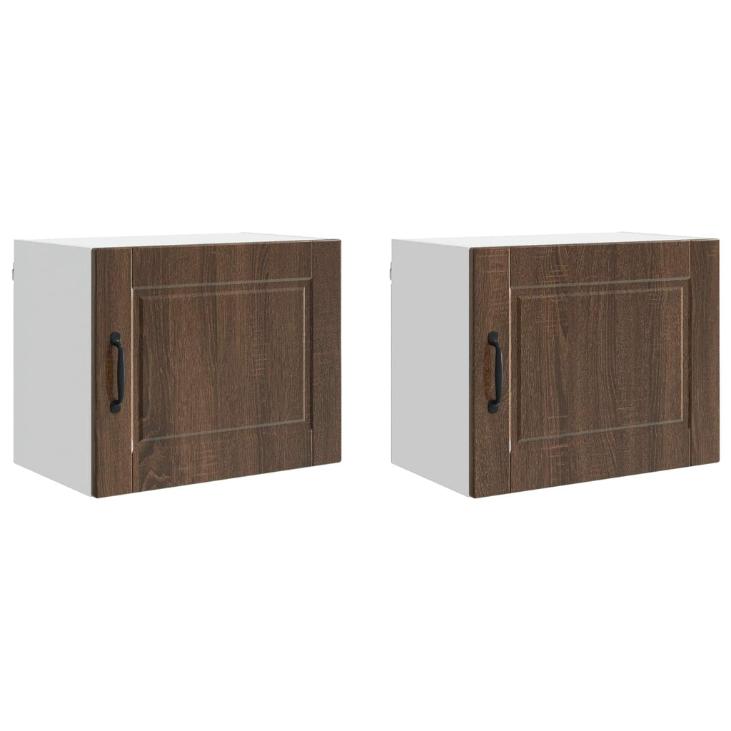 Wandschrank PORTO 2 pcs Braun Eichen-Optik 50 x 31 x 40 cm
