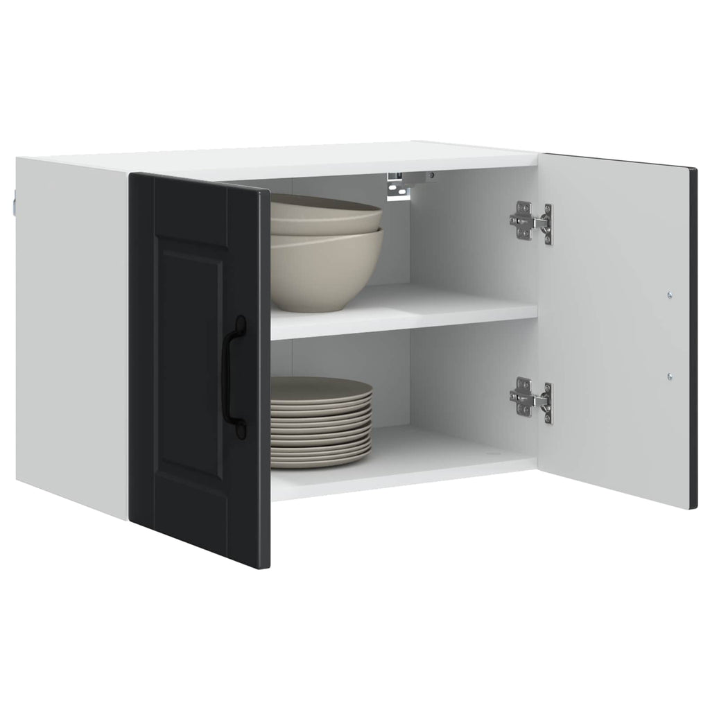 Wandschrank PORTO Schwarz 60 x 31 x 40 cm Holzwerkstoff