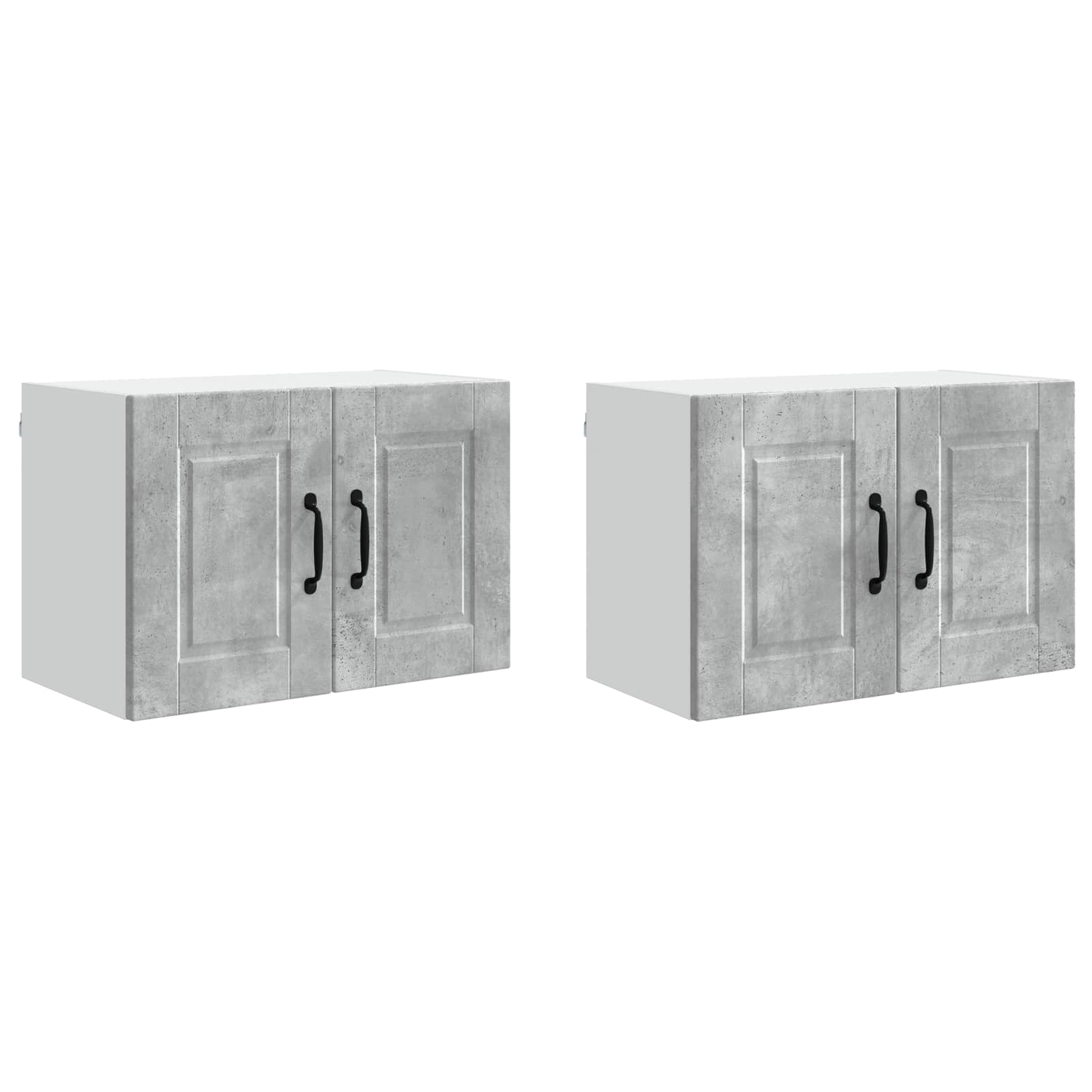 Wandschrank PORTO 2 pcs Beton Grau 60 x 31 x 40 cm