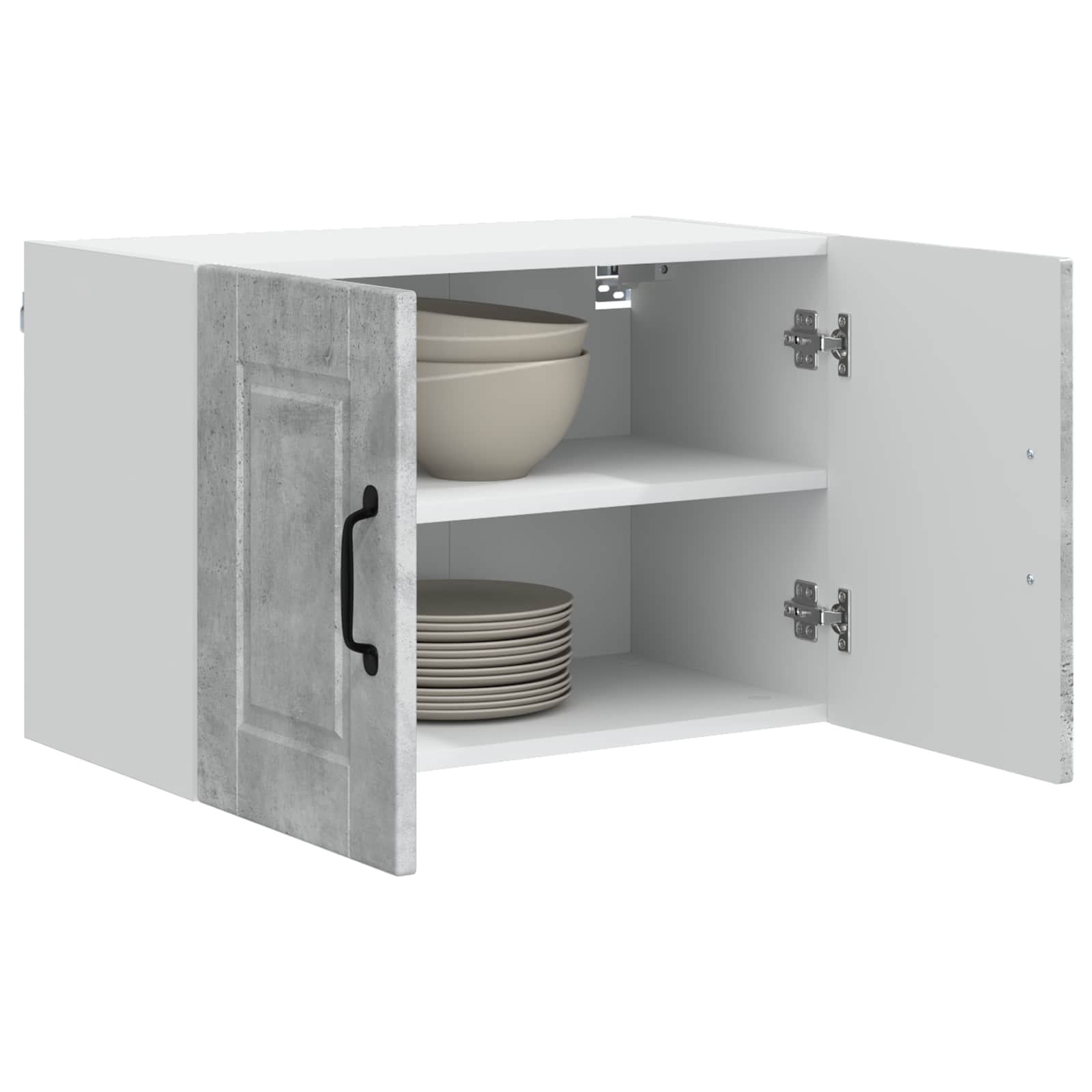 Wandschrank PORTO 2 pcs Beton Grau 60 x 31 x 40 cm
