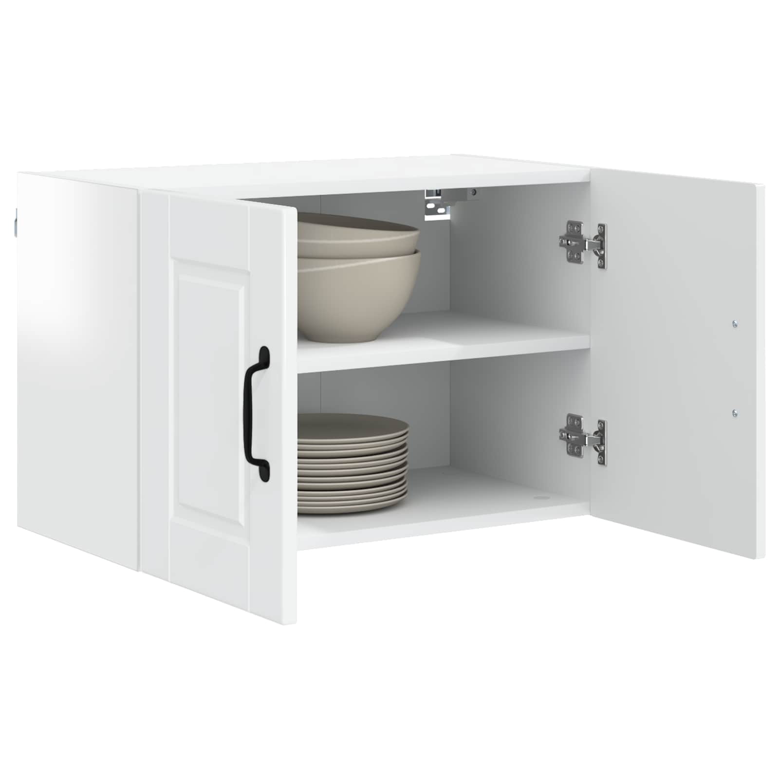 Wandschrank PORTO Hochglanz Weiß 60 x 31 x 40 cm Holzwerkstoff