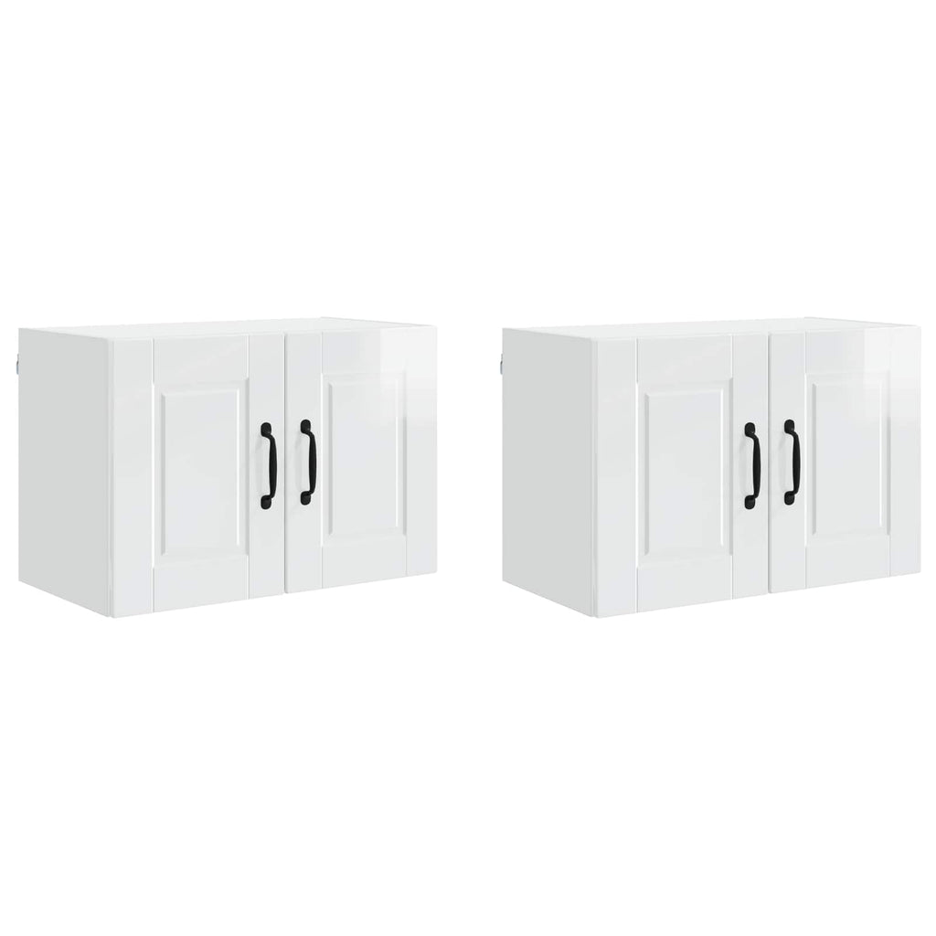 Wandschrank PORTO 2 pcs Hochglanz Weiß 60 x 31 x 40 cm