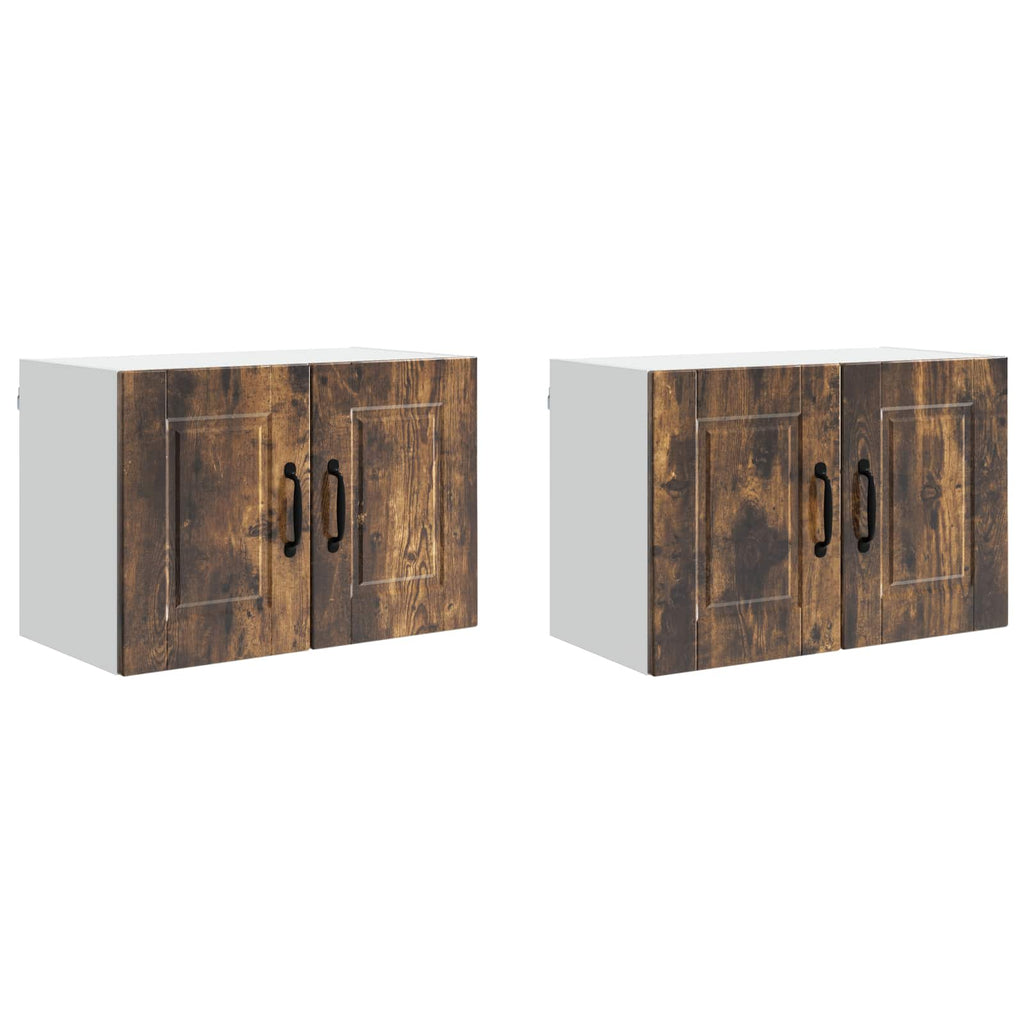 Wandschrank PORTO 2 pcs Geräucherte Eiche 60 x 31 x 40 cm