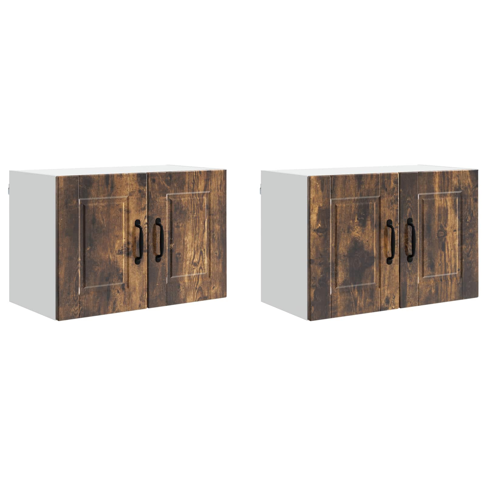 Wandschrank PORTO 2 pcs Geräucherte Eiche 60 x 31 x 40 cm