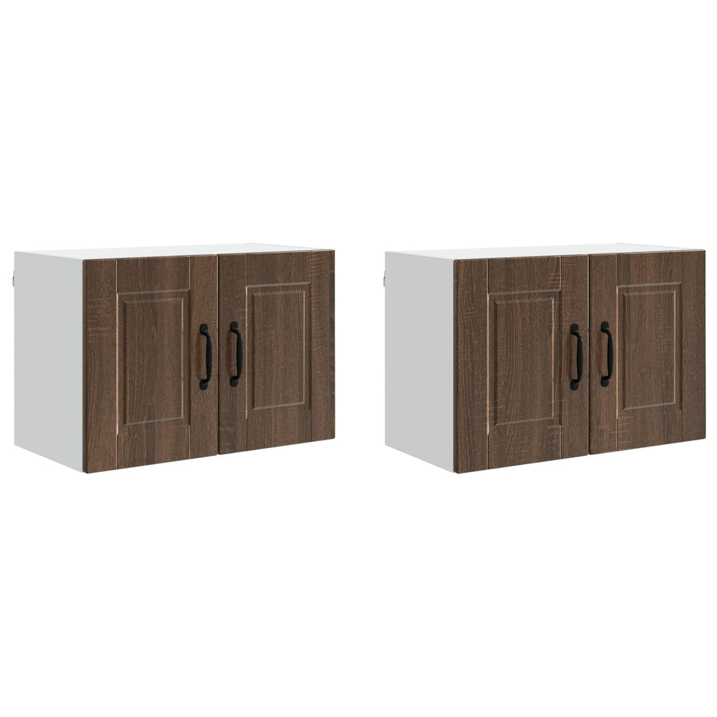 Wandschrank PORTO 2 pcs Braun Eichen-Optik 60 x 31 x 40 cm