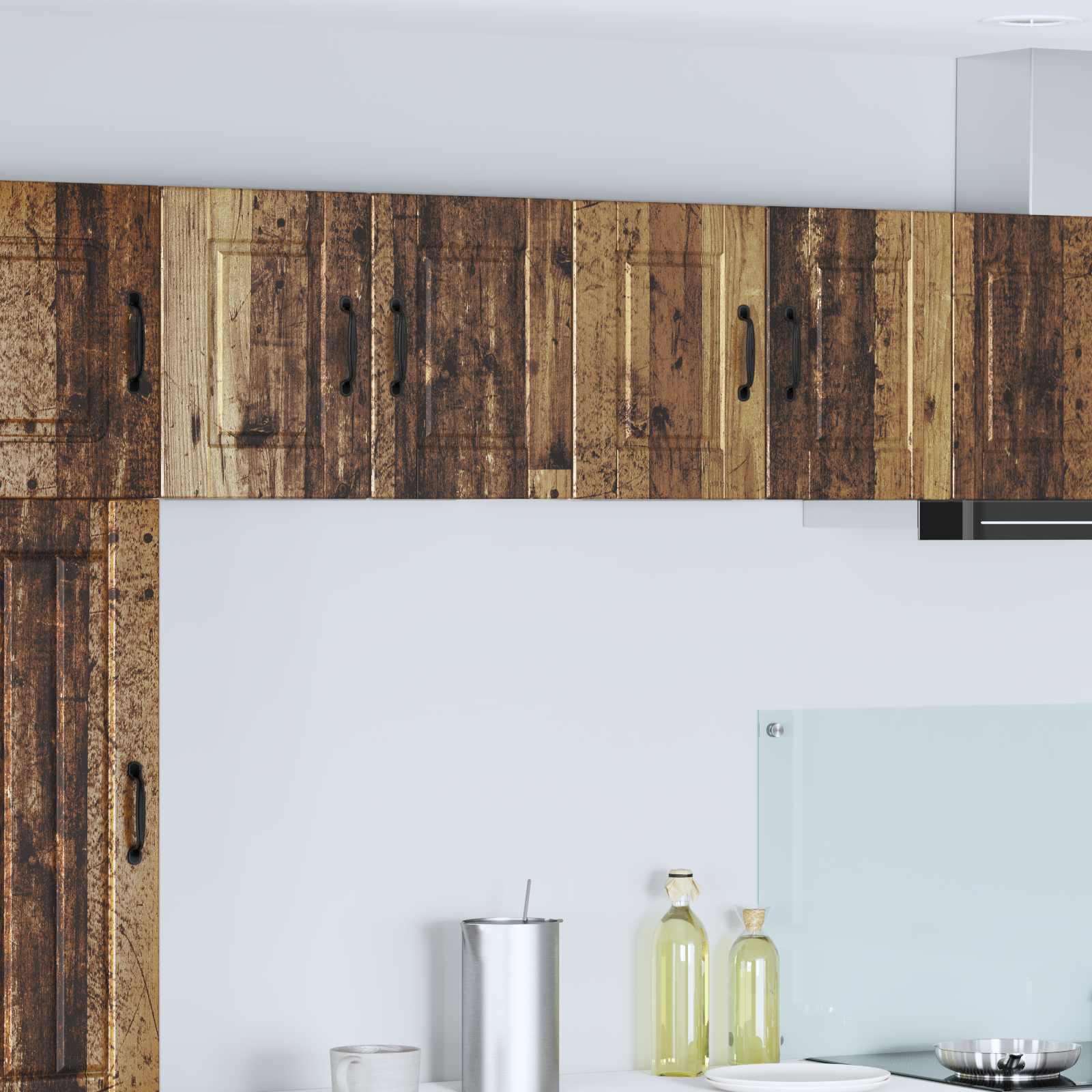 Wandschrank PORTO 2 pcs Altholz 60 x 31 x 40 cm Holzwerkstoff