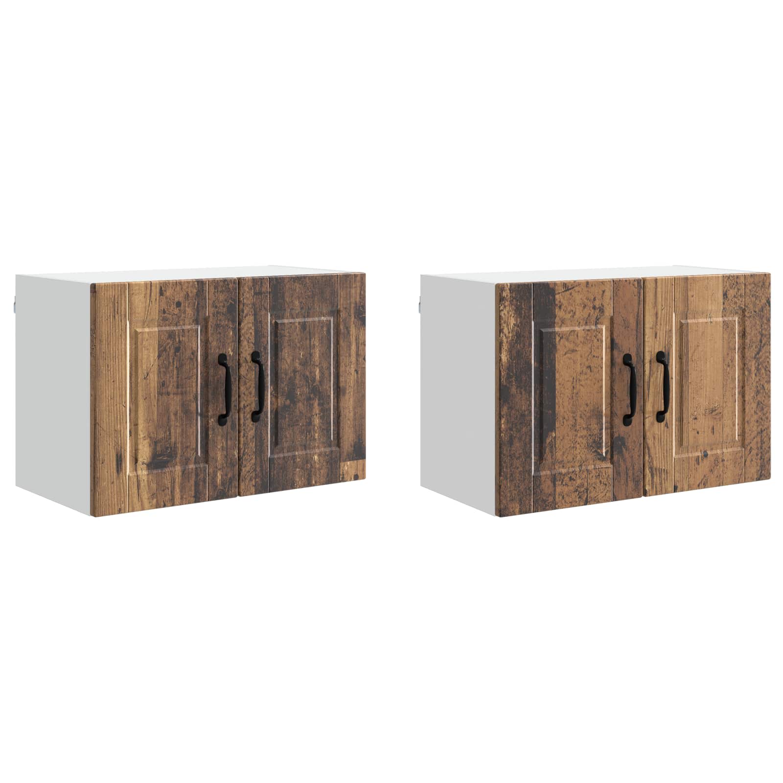 Wandschrank PORTO 2 pcs Altholz 60 x 31 x 40 cm Holzwerkstoff