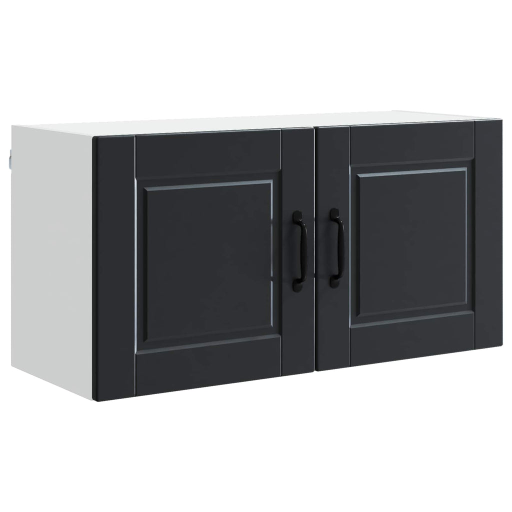 Wandschrank PORTO Schwarz 80 x 31 x 40 cm Holzwerkstoff