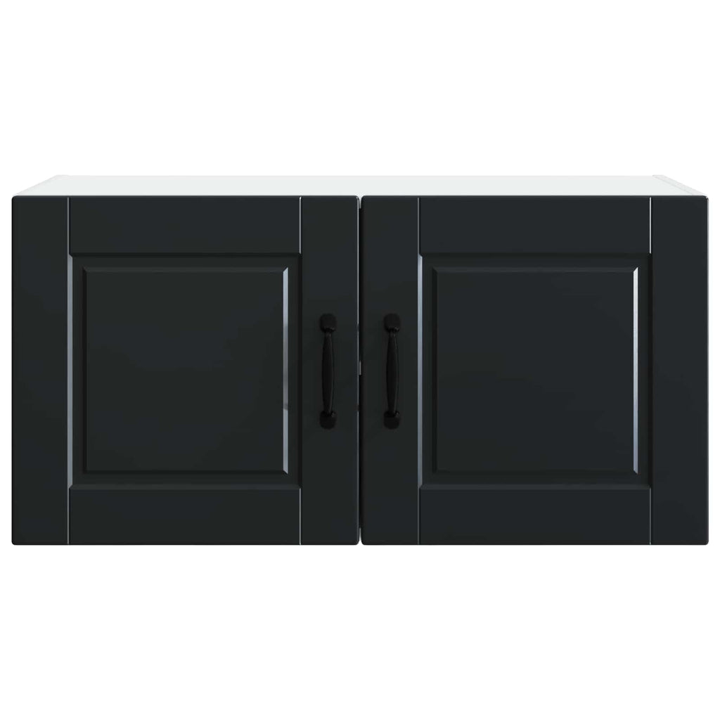 Wandschrank PORTO Schwarz 80 x 31 x 40 cm Holzwerkstoff