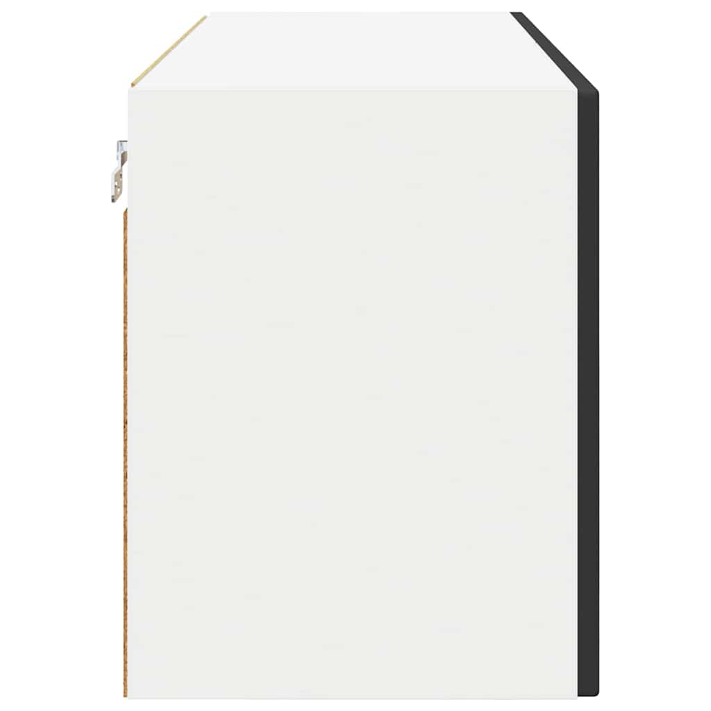 Wandschrank PORTO Schwarz 80 x 31 x 40 cm Holzwerkstoff