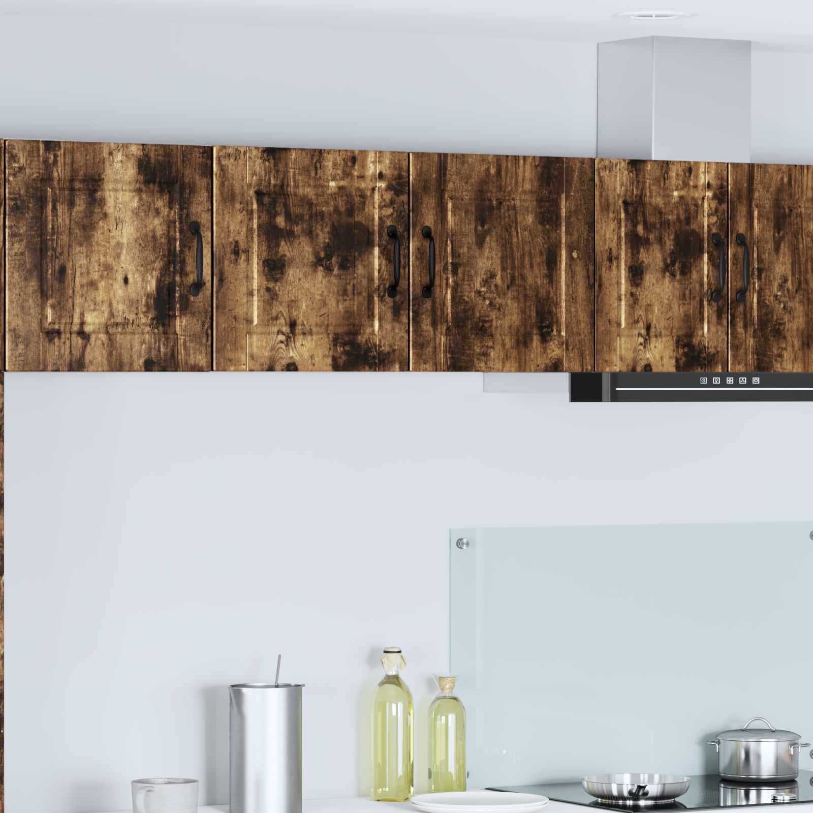 Wandschrank PORTO Geräucherte Eiche 80 x 31 x 40 cm