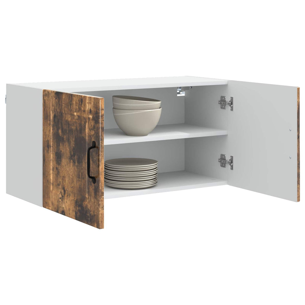 Wandschrank PORTO Geräucherte Eiche 80 x 31 x 40 cm