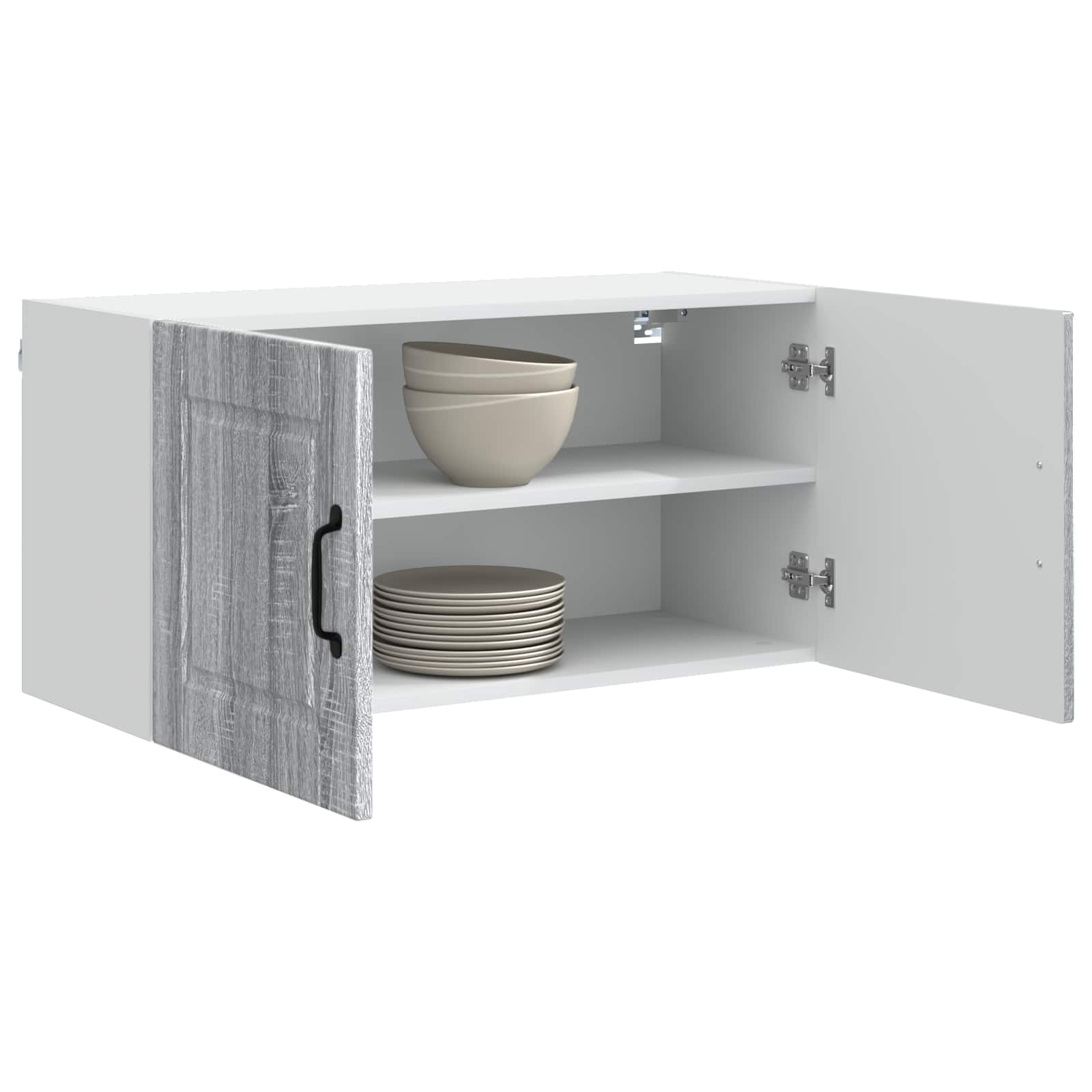 Wandschrank PORTO Graues Sonoma 80 x 31 x 40 cm Holzwerkstoff