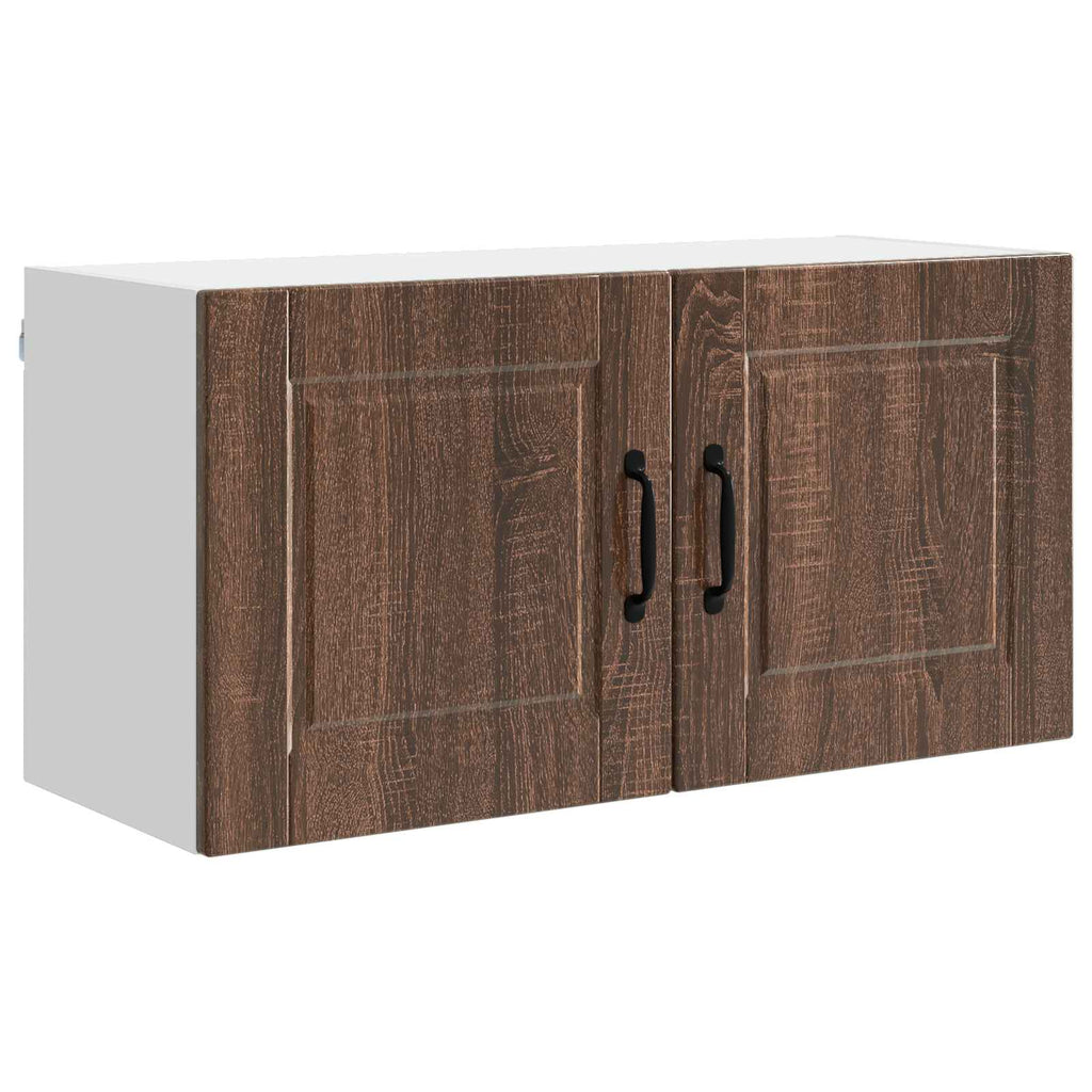 Wandschrank PORTO Braun Eichen-Optik 80 x 31 x 40 cm