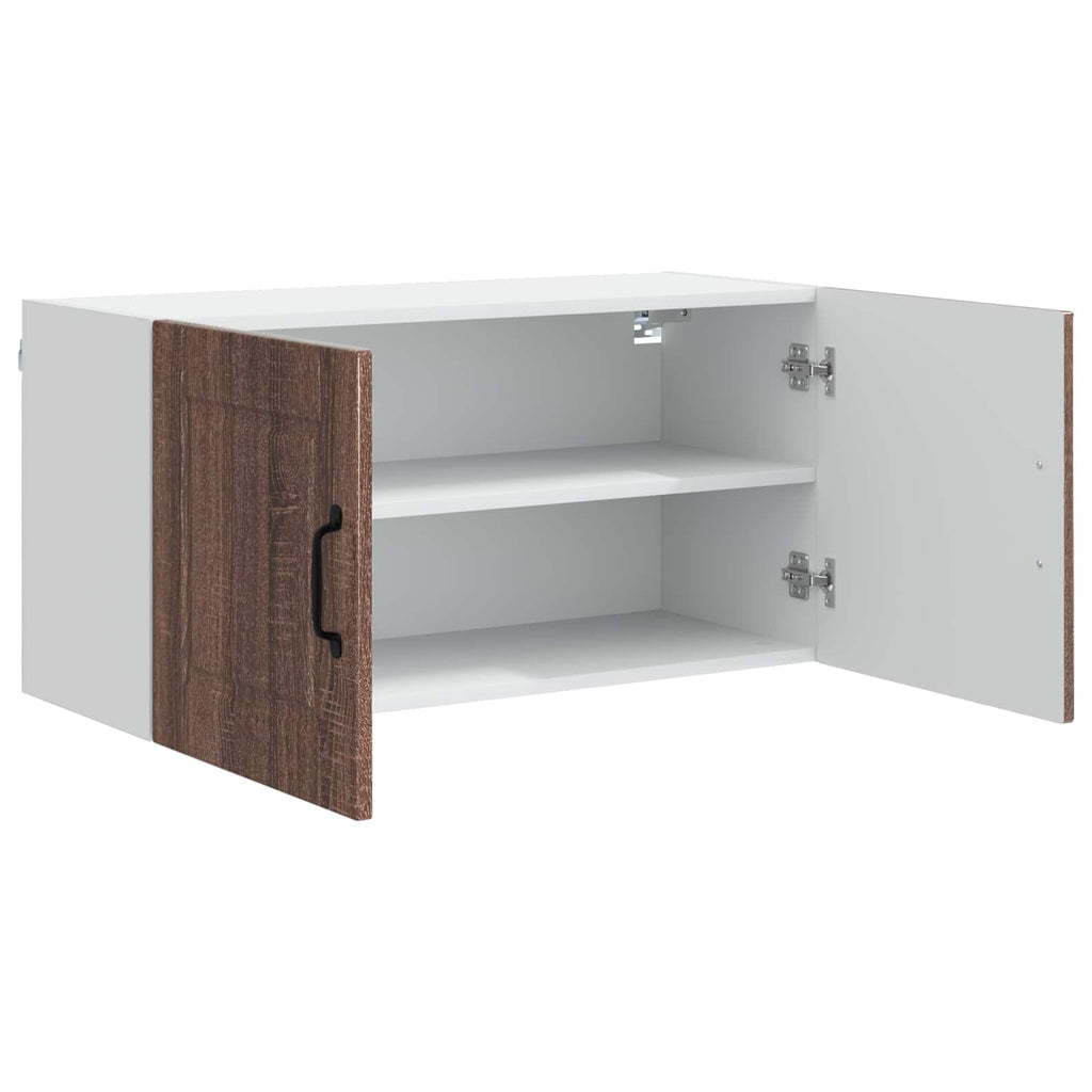 Wandschrank PORTO Braun Eichen-Optik 80 x 31 x 40 cm