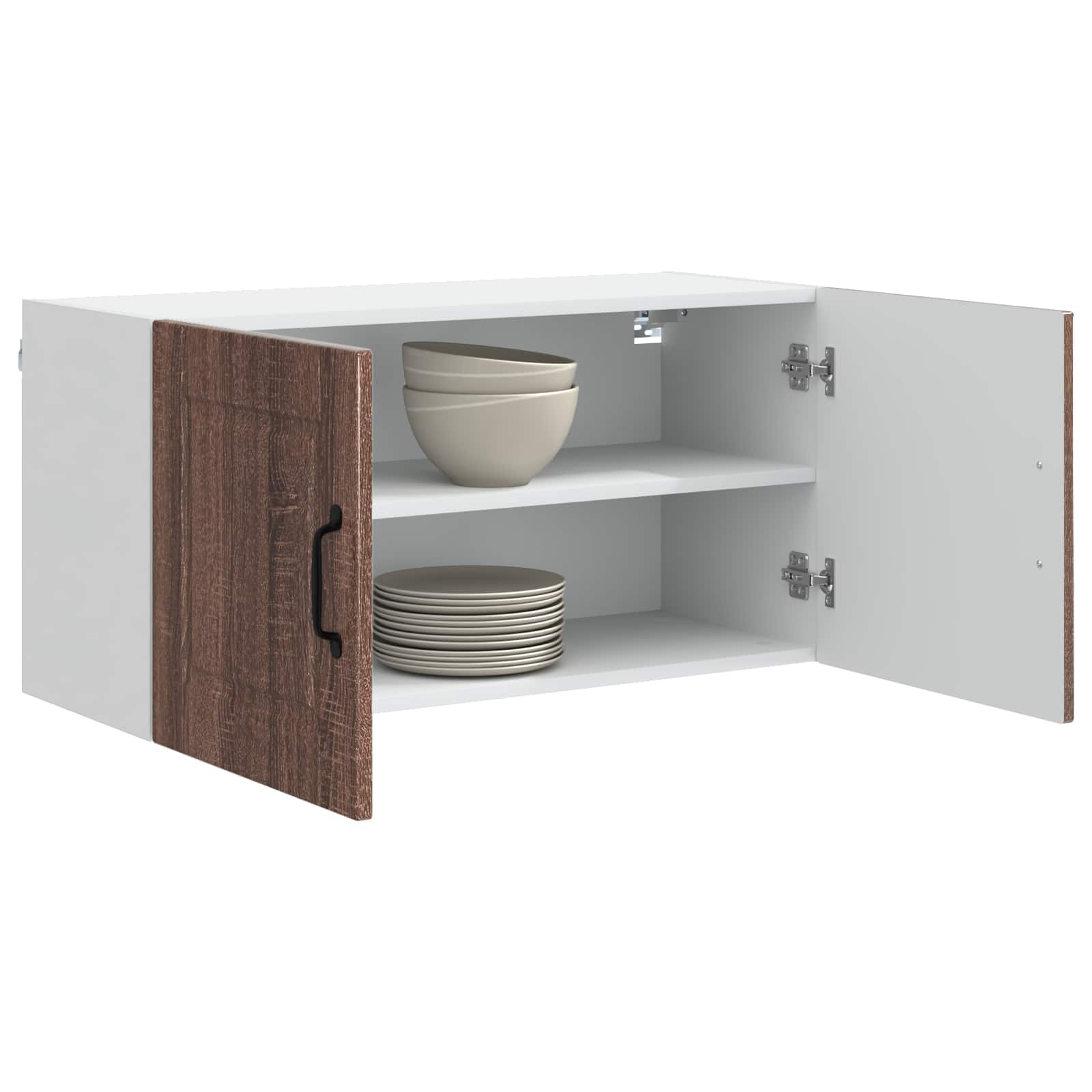 Wandschrank PORTO Braun Eichen-Optik 80 x 31 x 40 cm