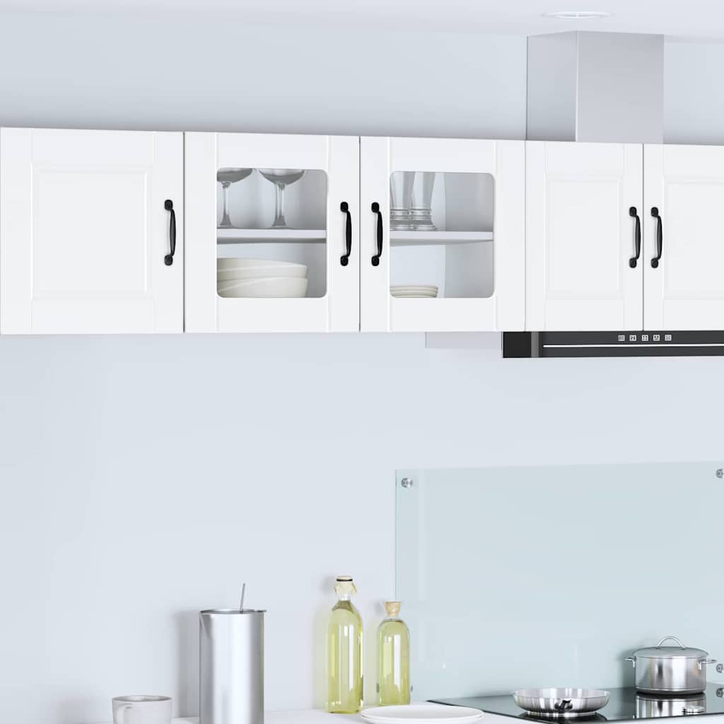 Wandglas-Schrank PORTO Weiß 80 x 31 x 40 cm Holzwerkstoff