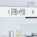 Wandglas-Schrank PORTO Weiß 80 x 31 x 40 cm Holzwerkstoff