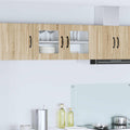 Wandglas-Schrank PORTO Sonoma-Eiche 80 x 31 x 40 cm