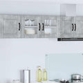 Wandglas-Schrank PORTO Beton Grau 80 x 31 x 40 cm Holzwerkstoff