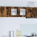 Wandglas-Schrank PORTO Geräucherte Eiche 80 x 31 x 40 cm