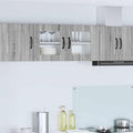 Wandglas-Schrank PORTO Graues Sonoma 80 x 31 x 40 cm